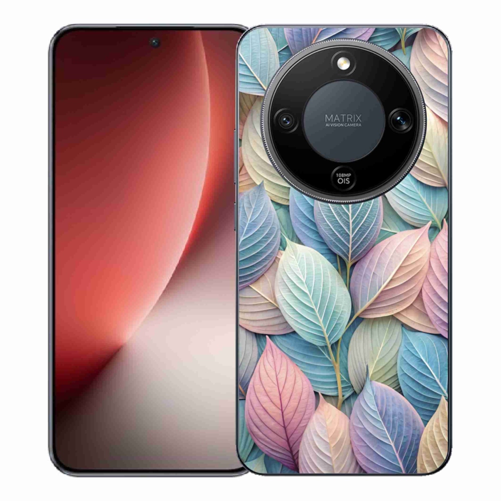 Gélový kryt mmCase na Honor Magic 8 Lite 5G - pastelové listy