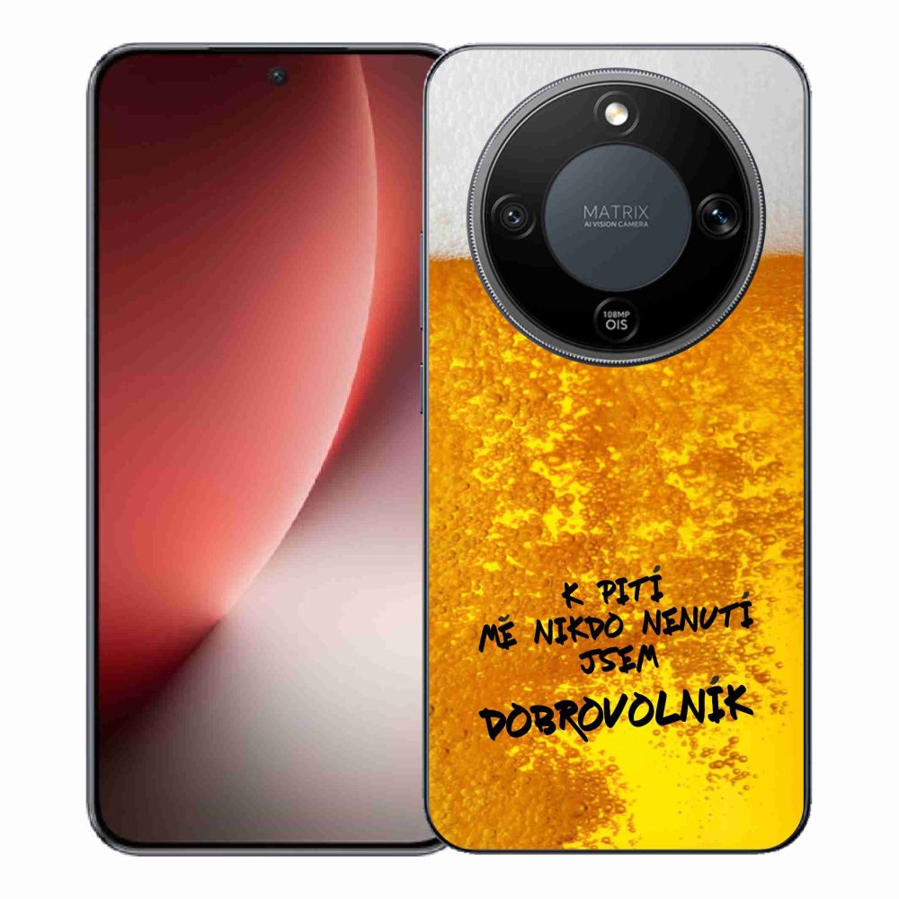 Gélový kryt mmCase na Honor Magic 8 Lite 5G - pivný motív 4