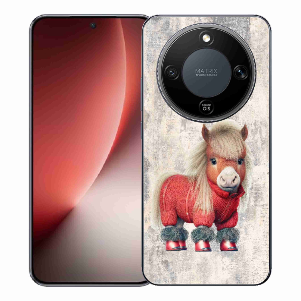 Gélový kryt mmCase na Honor Magic 8 Lite 5G - poník vo svetri