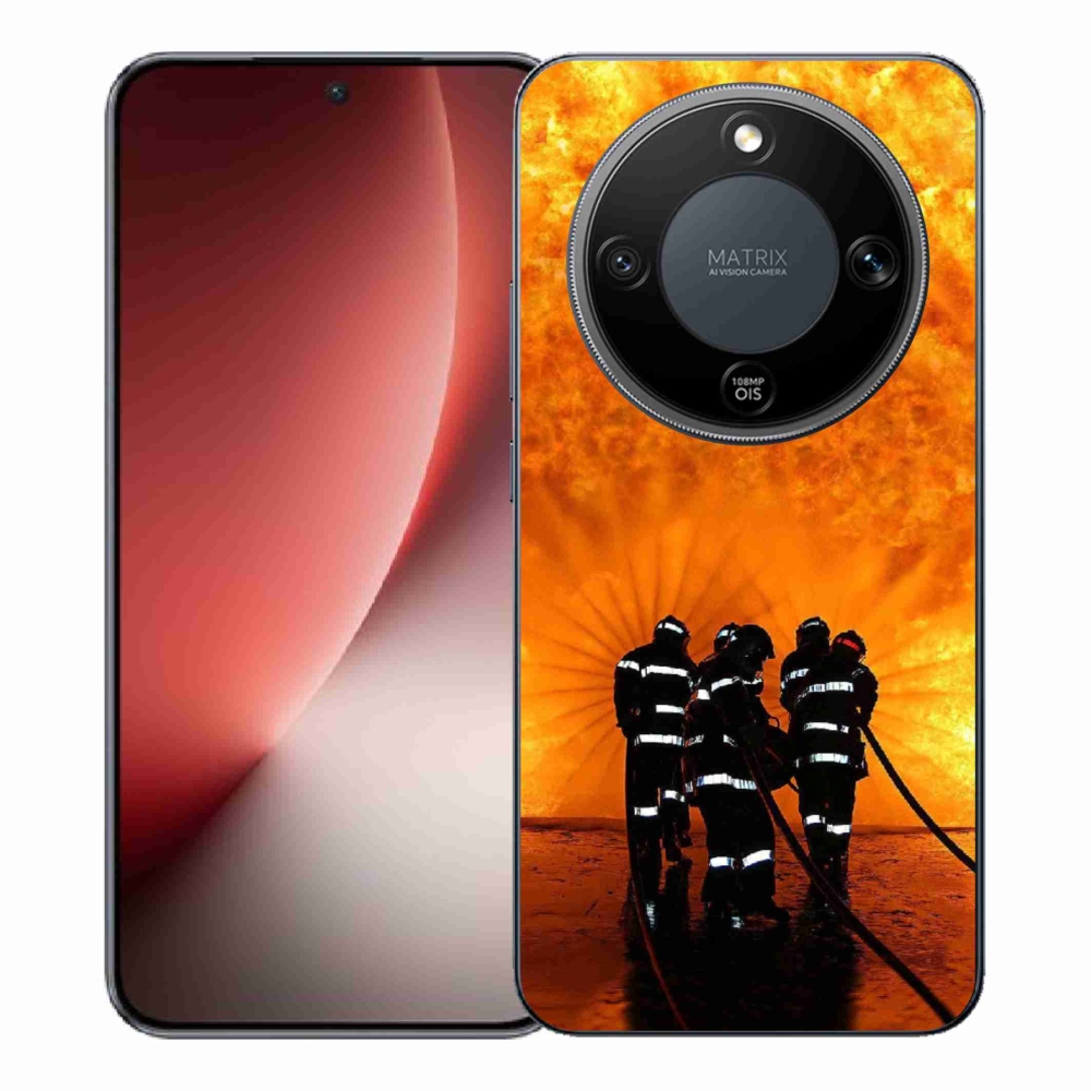 Gélový kryt mmCase na Honor Magic 8 Lite 5G - požiar