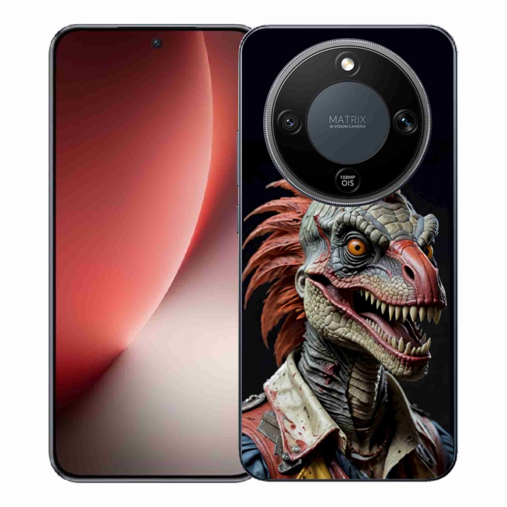 Gélový kryt mmCase na Honor Magic 8 Lite 5G - punk dinosaurus