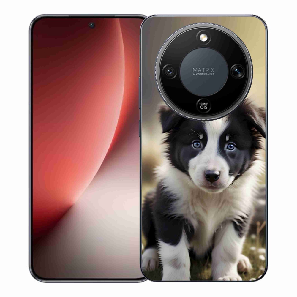 Gélový kryt mmCase na Honor Magic 8 Lite 5G - roztomilá border kólia