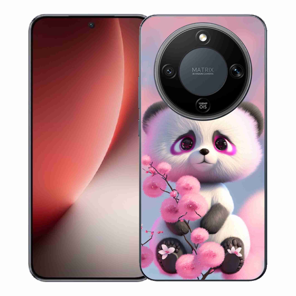 Gélový kryt mmCase na Honor Magic 8 Lite 5G - roztomilá panda 1