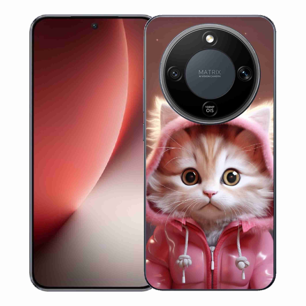 Gélový kryt mmCase na Honor Magic 8 Lite 5G - roztomilé mačiatko 3