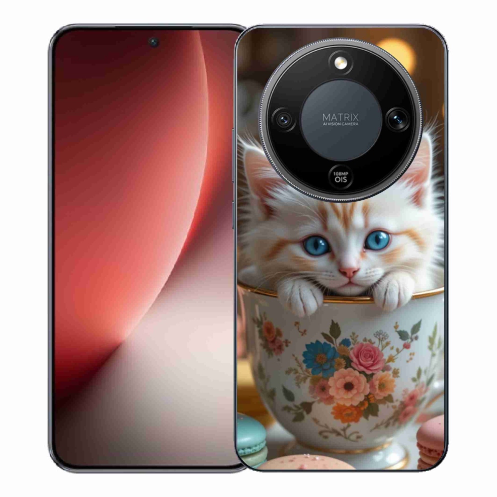 Gélový kryt mmCase na Honor Magic 8 Lite 5G - roztomilé mačiatko 6