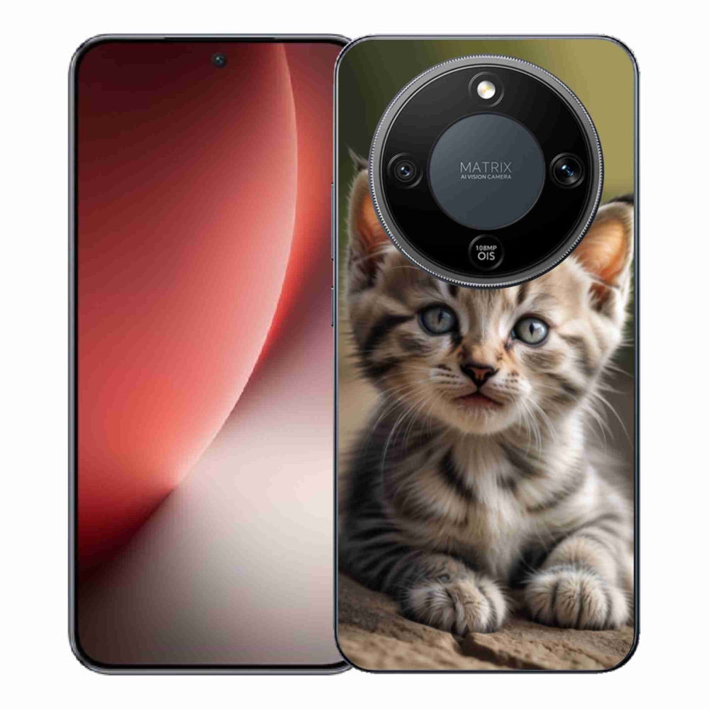 Gélový kryt mmCase na Honor Magic 8 Lite 5G - roztomilé mačiatko 9