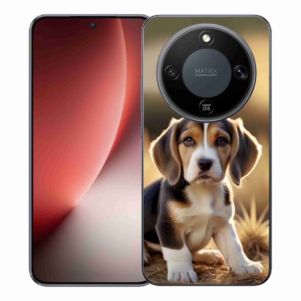 Gélový kryt mmCase na Honor Magic 8 Lite 5G - roztomilý bígl