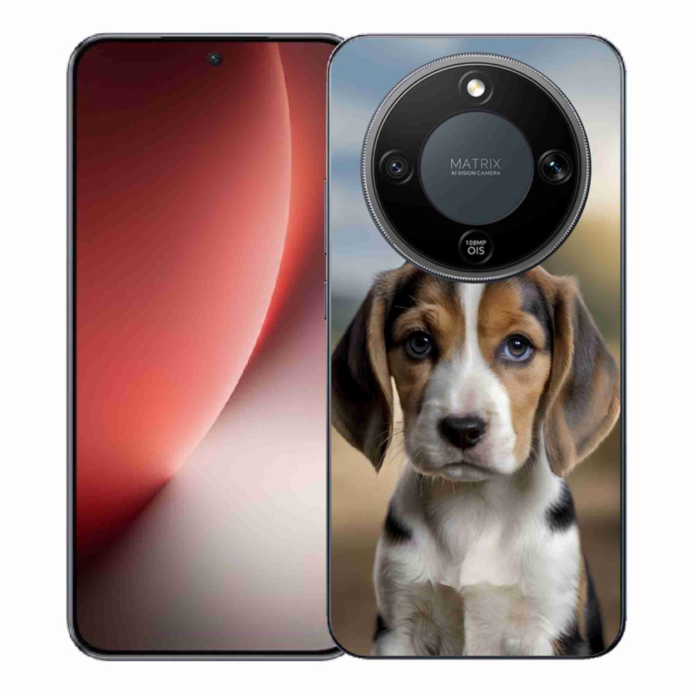 Gélový kryt mmCase na Honor Magic 8 Lite 5G - roztomilý bígl