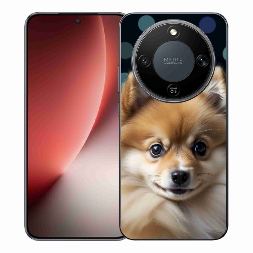 Gélový kryt mmCase na Honor Magic 8 Lite 5G - roztomilý pomeranian