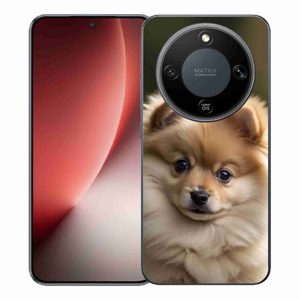 Gélový kryt mmCase na Honor Magic 8 Lite 5G - roztomilý pomeranian 2