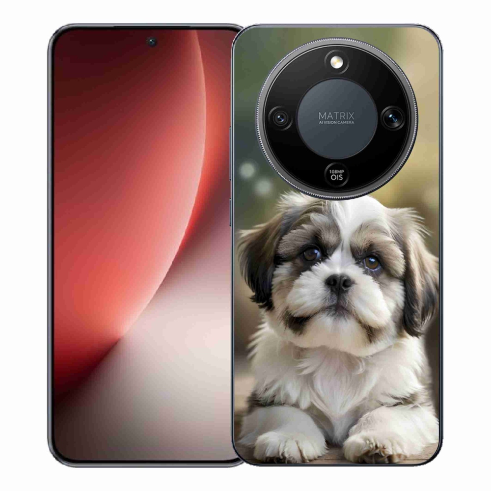 Gélový kryt mmCase na Honor Magic 8 Lite 5G - roztomilý shih-tzu