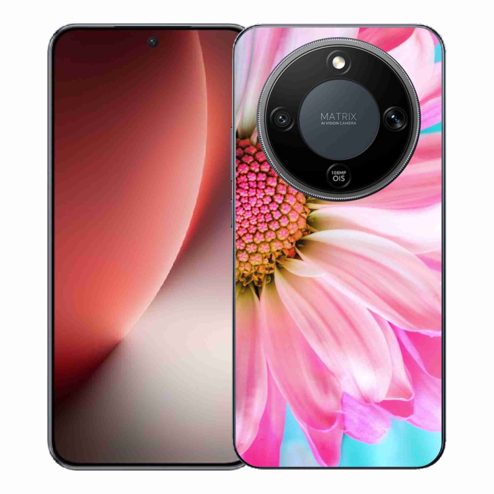 Gélový kryt mmCase na Honor Magic 8 Lite 5G - ružový kvet