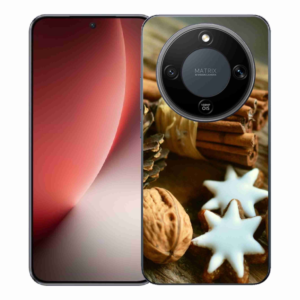 Gélový kryt mmCase na Honor Magic 8 Lite 5G - škorica a perníčky