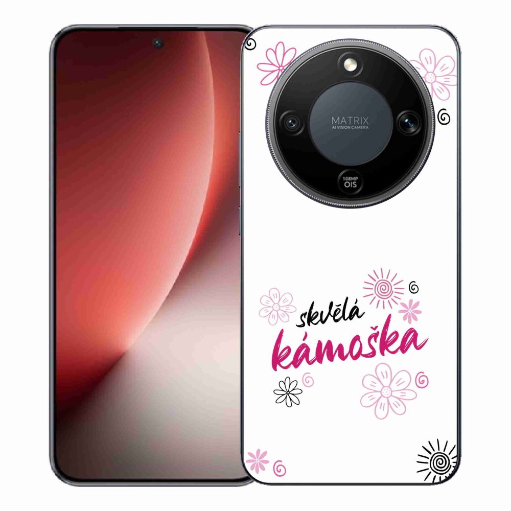 Gélový kryt mmCase na Honor Magic 8 Lite 5G - skvelá kamoška biele pozadie