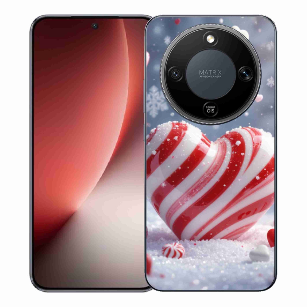 Gélový kryt mmCase na Honor Magic 8 Lite 5G - sladké srdce