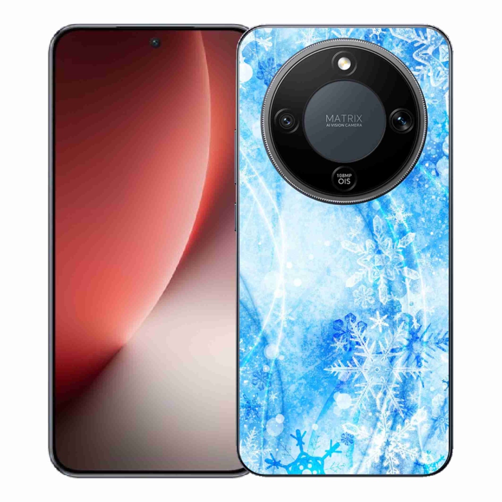 Gélový kryt mmCase na Honor Magic 8 Lite 5G - snehové vločky