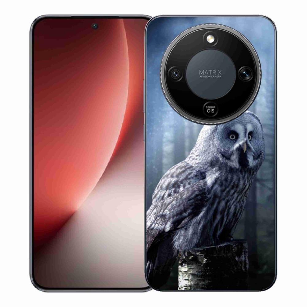 Gélový kryt mmCase na Honor Magic 8 Lite 5G - sova