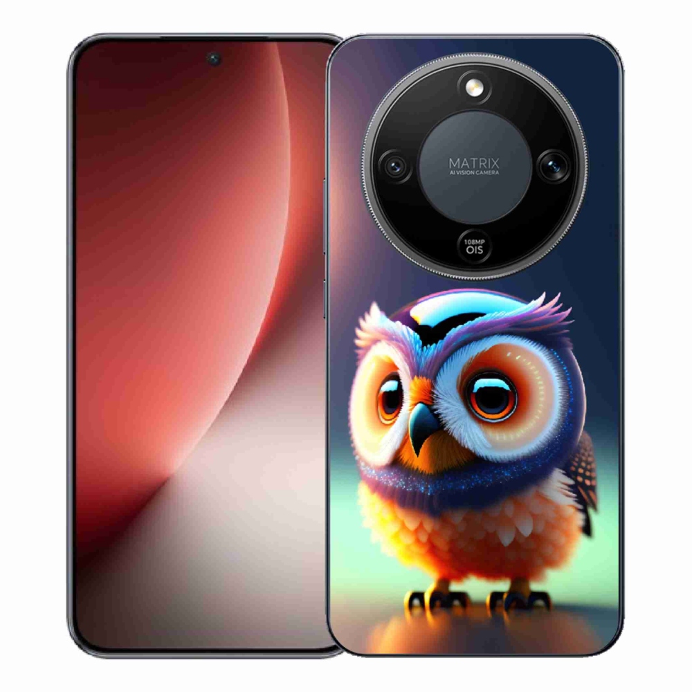 Gélový kryt mmCase na Honor Magic 8 Lite 5G - sovička