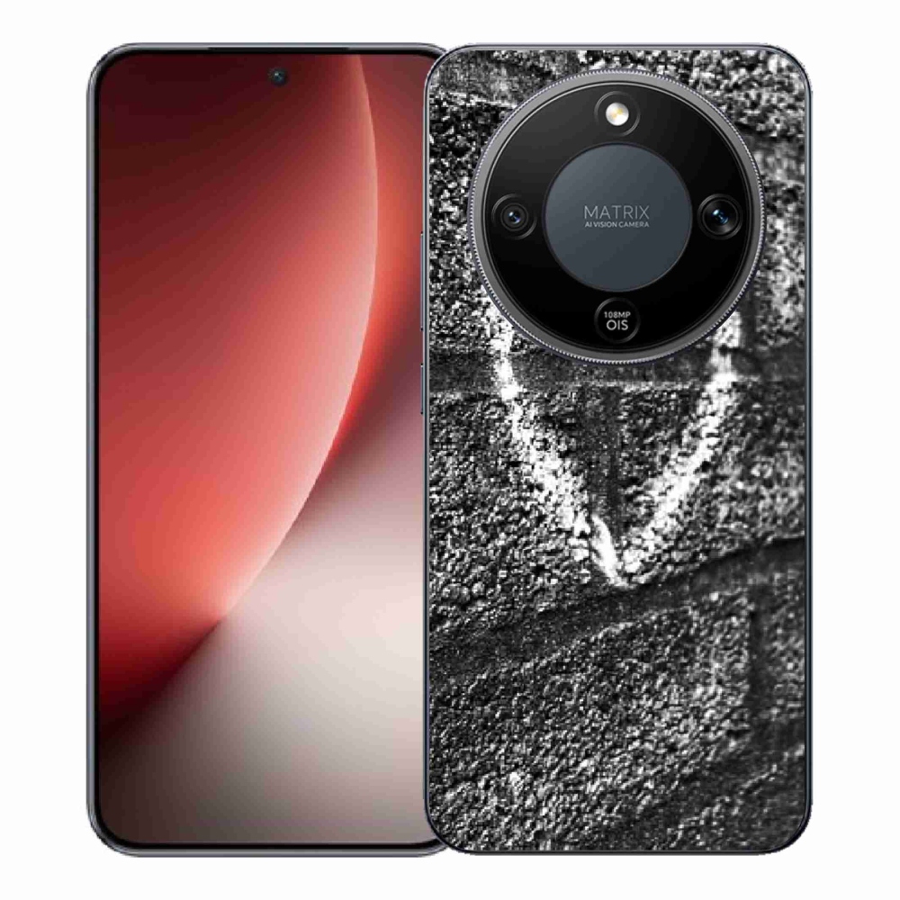 Gélový kryt mmCase na Honor Magic 8 Lite 5G - srdce na stene