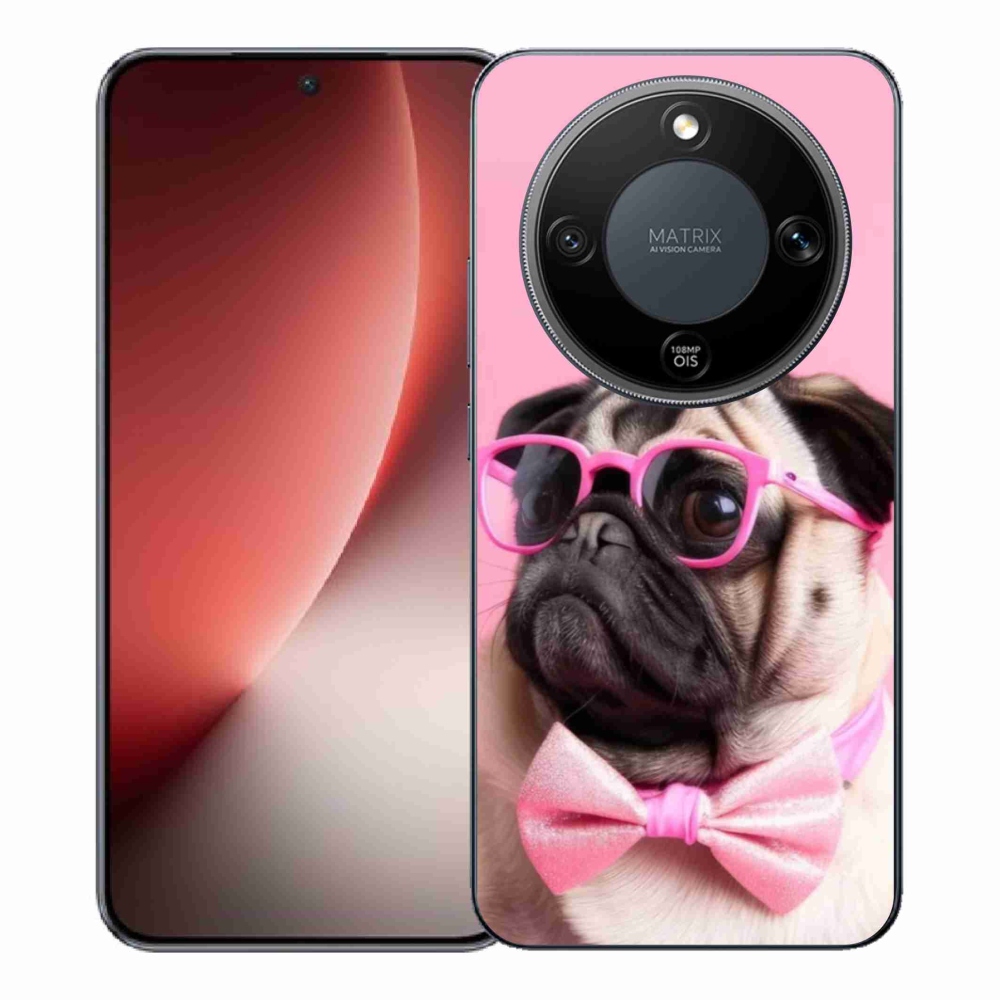 Gélový kryt mmCase na Honor Magic 8 Lite 5G - štýlový mops