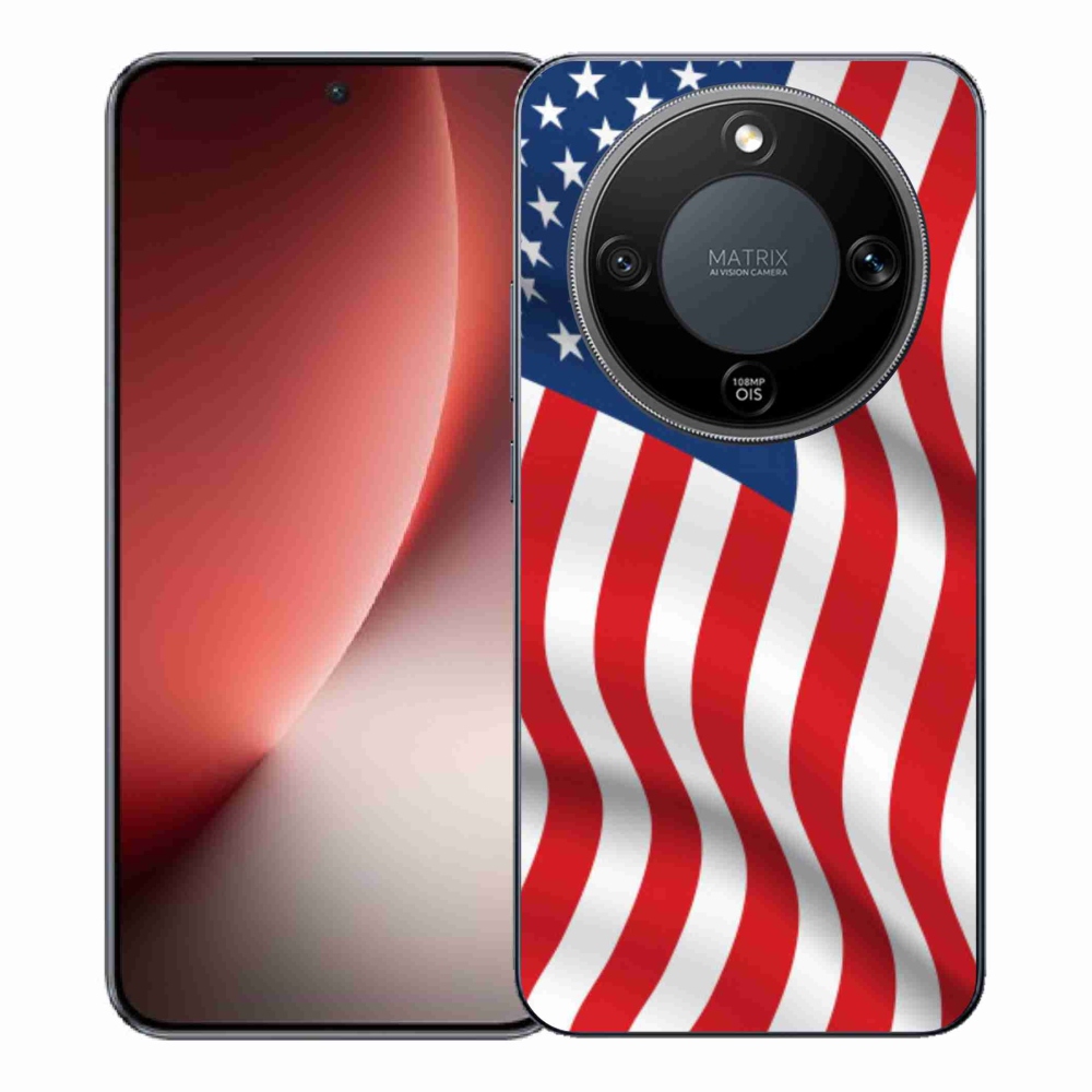Gélový kryt mmCase na Honor Magic 8 Lite 5G - USA vlajka