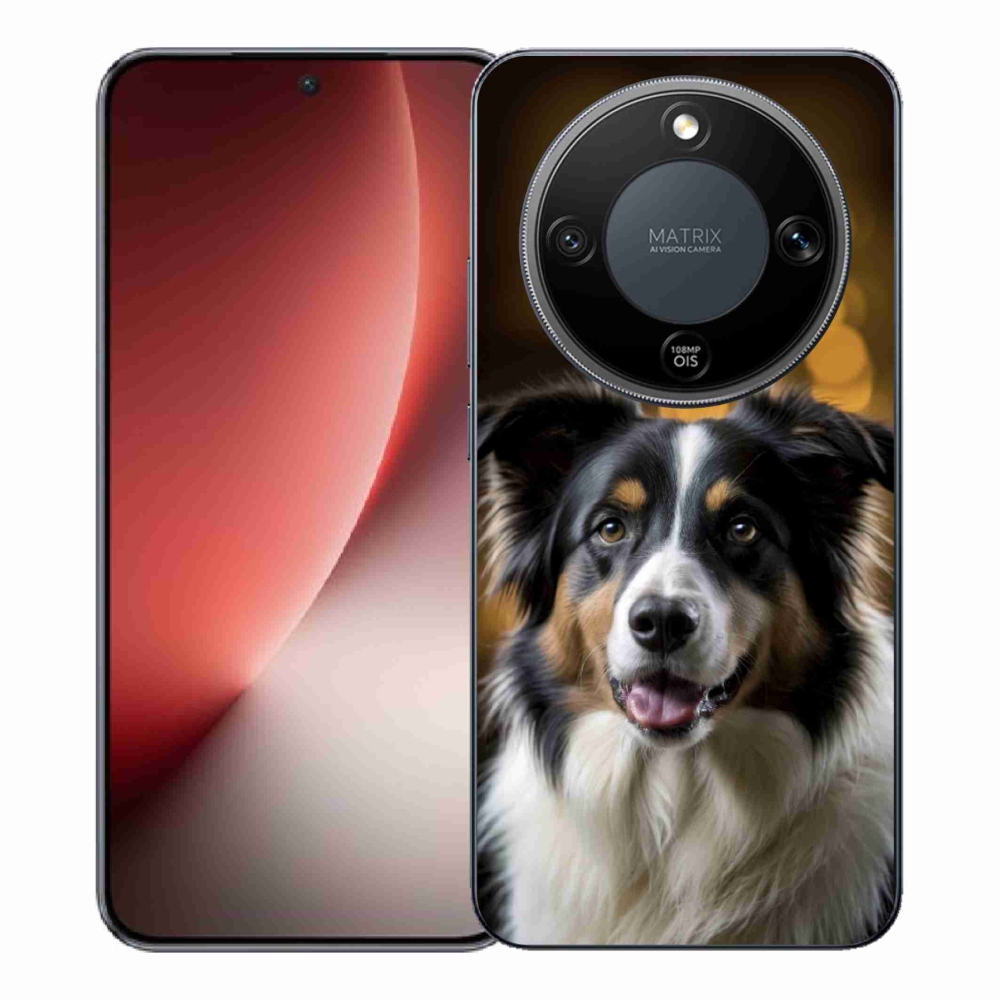 Gélový kryt mmCase na Honor Magic 8 Lite 5G - usmievavý austrálsky ovčiak