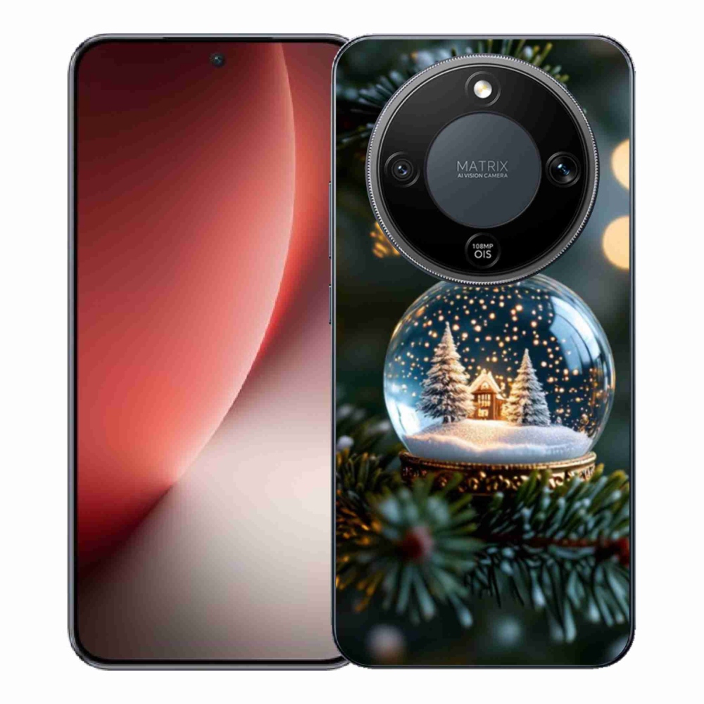 Gélový kryt mmCase na Honor Magic 8 Lite 5G - vianočné gule 2