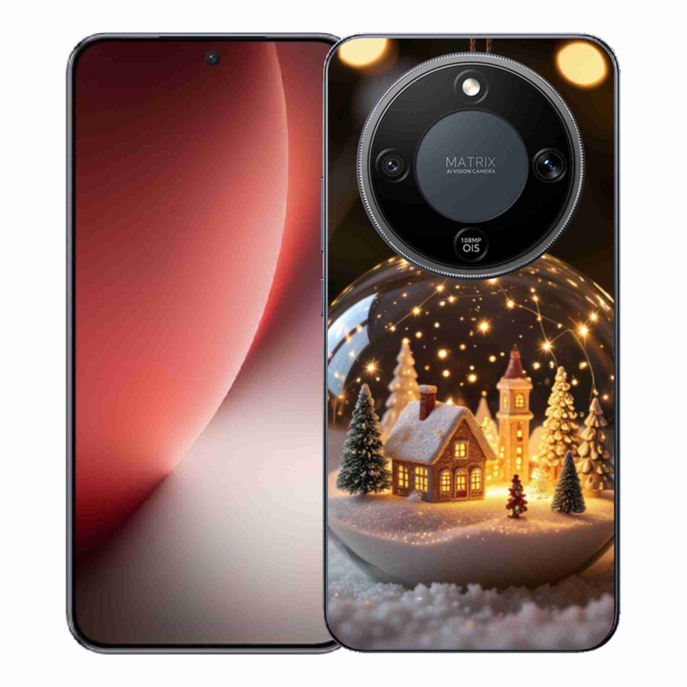 Gélový kryt mmCase na Honor Magic 8 Lite 5G - vianočné gule 3