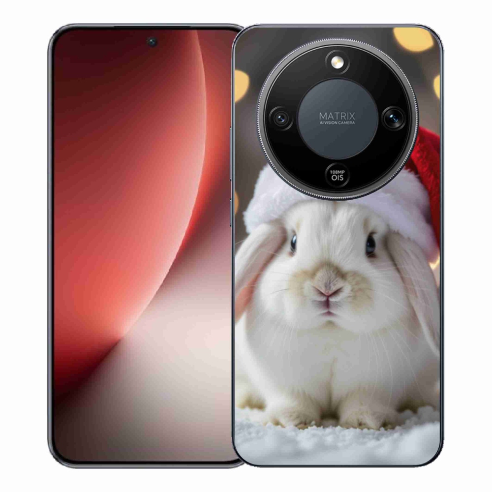 Gélový kryt mmCase na Honor Magic 8 Lite 5G - vianočný králik