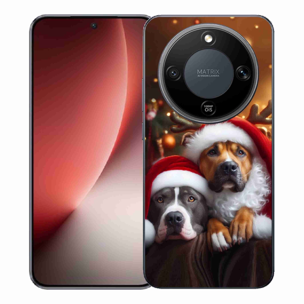 Gélový kryt mmCase na Honor Magic 8 Lite 5G - vianočné psy