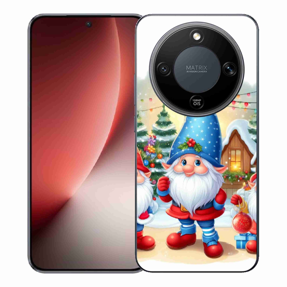 Gélový kryt mmCase na Honor Magic 8 Lite 5G - vianočné škriatkovia