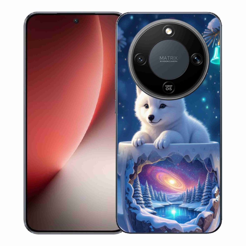 Gélový kryt mmCase na Honor Magic 8 Lite 5G - vianočné šteňa