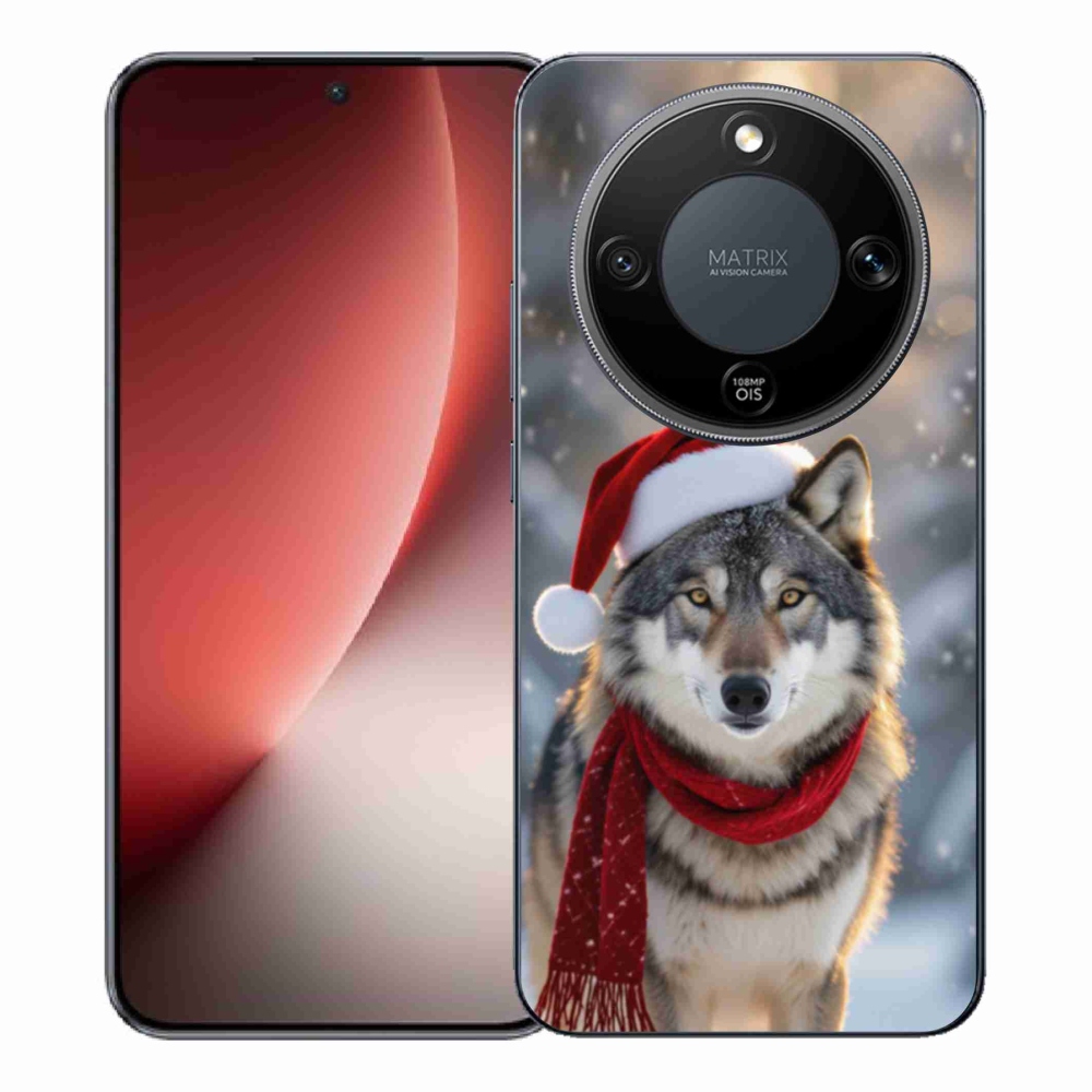 Gélový kryt mmCase na Honor Magic 8 Lite 5G - vianočný vlk