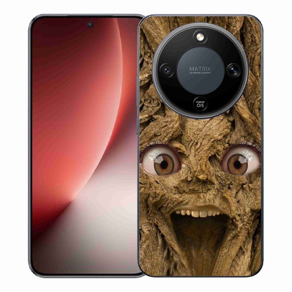 Gélový kryt mmCase na Honor Magic 8 Lite 5G - veselý strom s očami