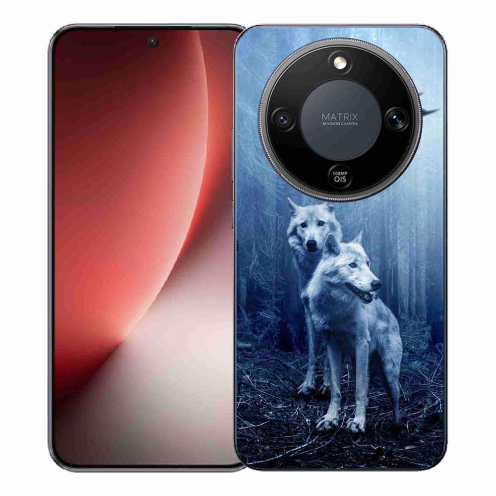 Gélový kryt mmCase na Honor Magic 8 Lite 5G - vlci v lese