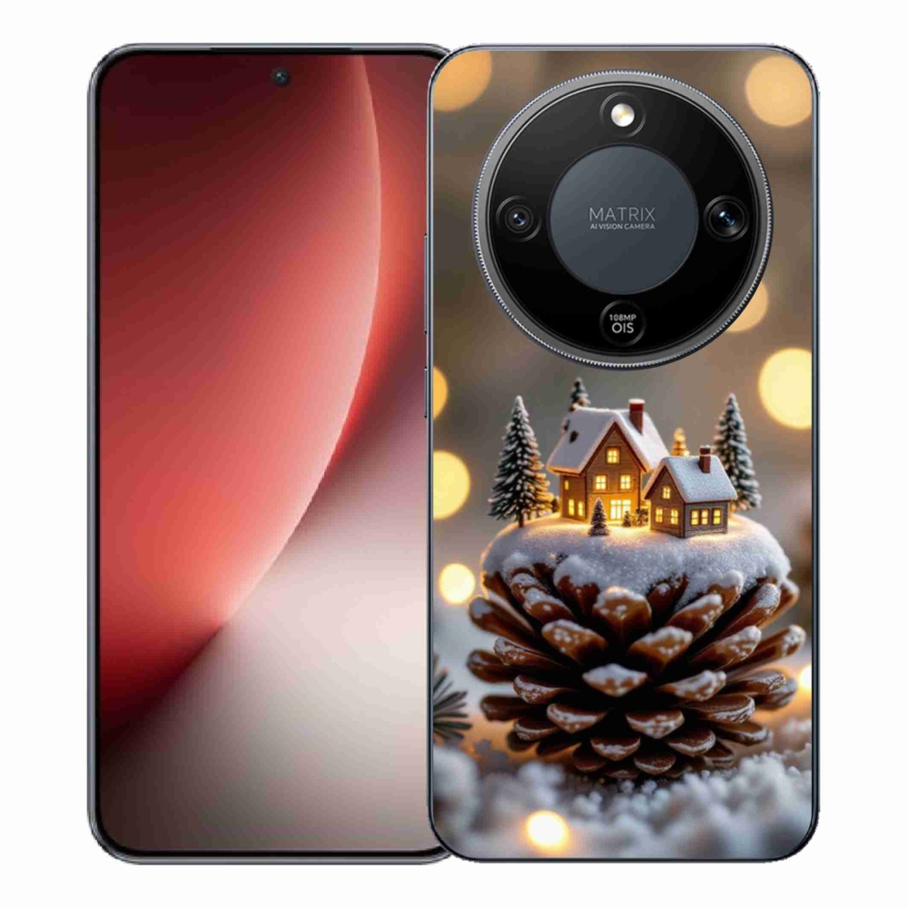 Gélový kryt mmCase na Honor Magic 8 Lite 5G - zimná dedinka