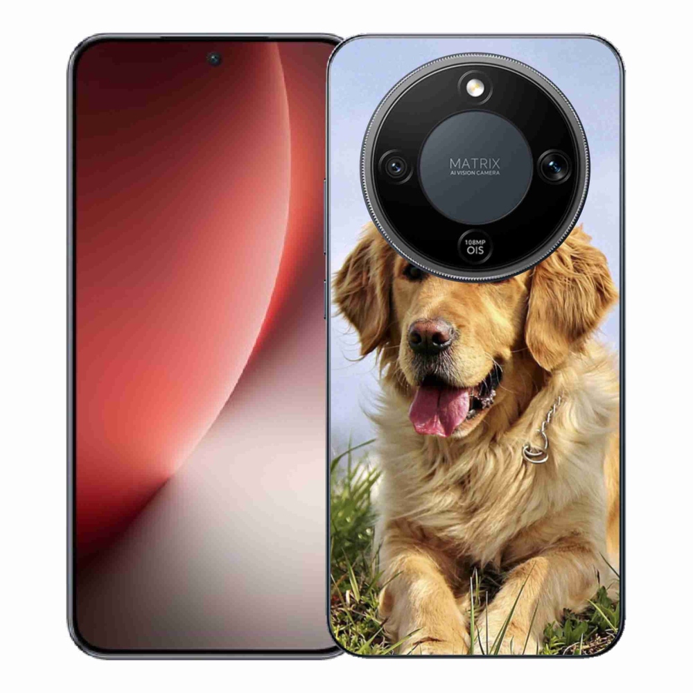 Gélový kryt mmCase na Honor Magic 8 Lite 5G - zlatý retriever