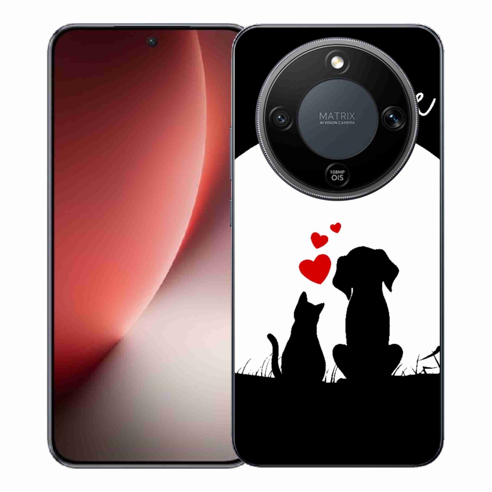 Gélový kryt mmCase na Honor Magic 8 Lite 5G - zvieracia láska