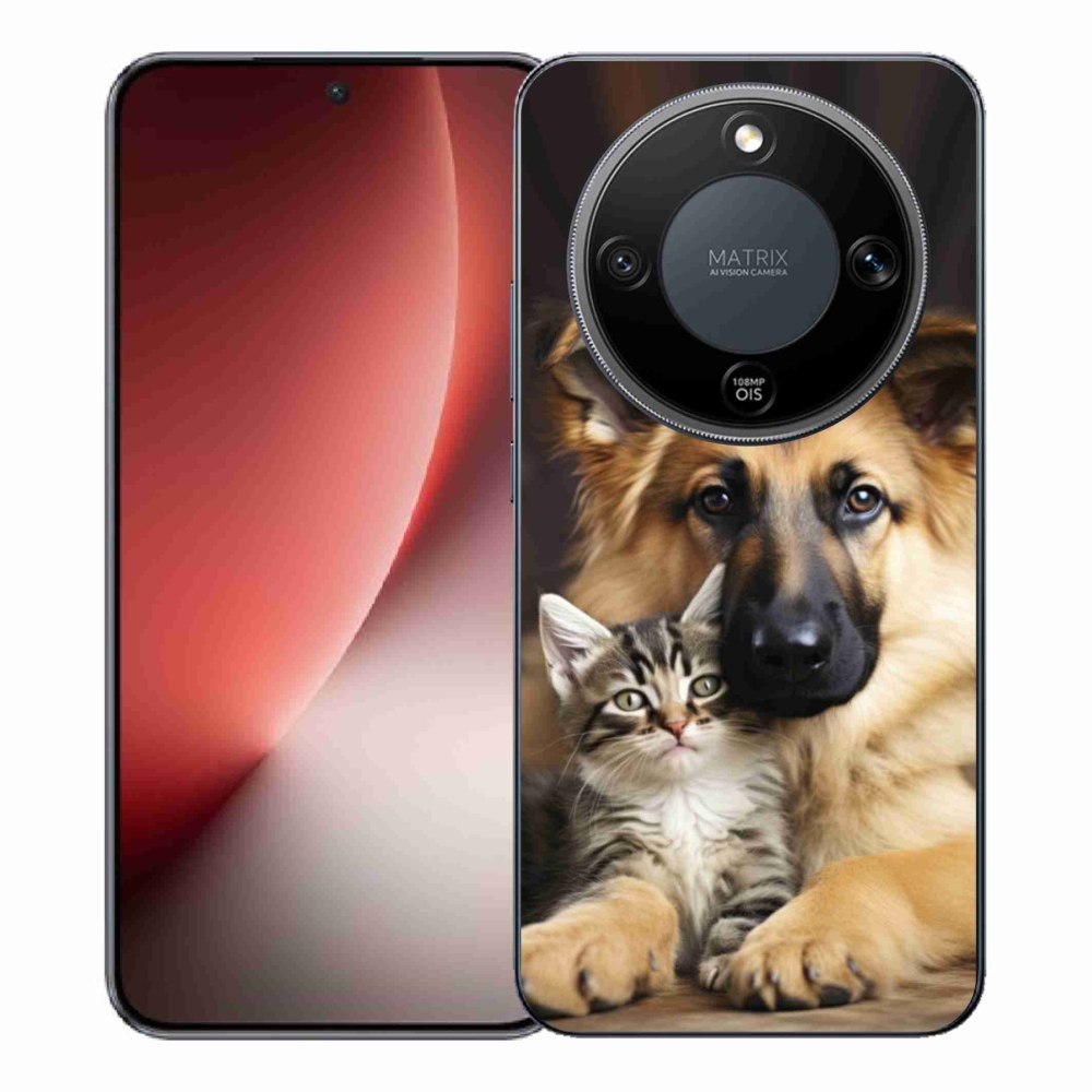 Gélový kryt mmCase na Honor Magic 8 Lite 5G - zvieracie priateľstvo