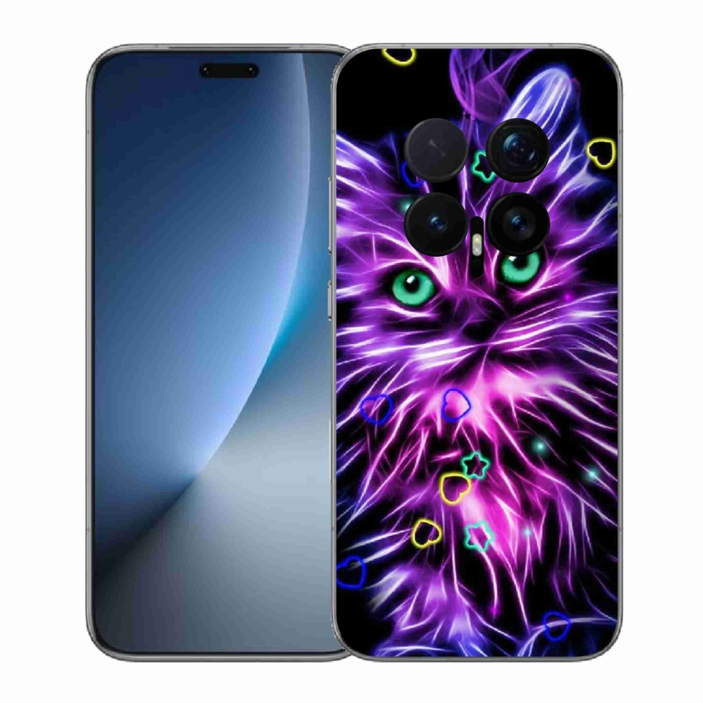 Gélový kryt mmCase na Honor Magic 8 Pro - abstraktná mačka