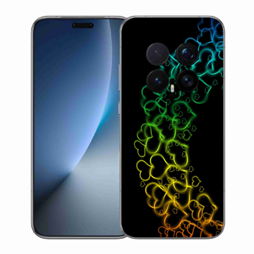 Gélový kryt mmCase na Honor Magic 8 Pro - farebné srdiečka