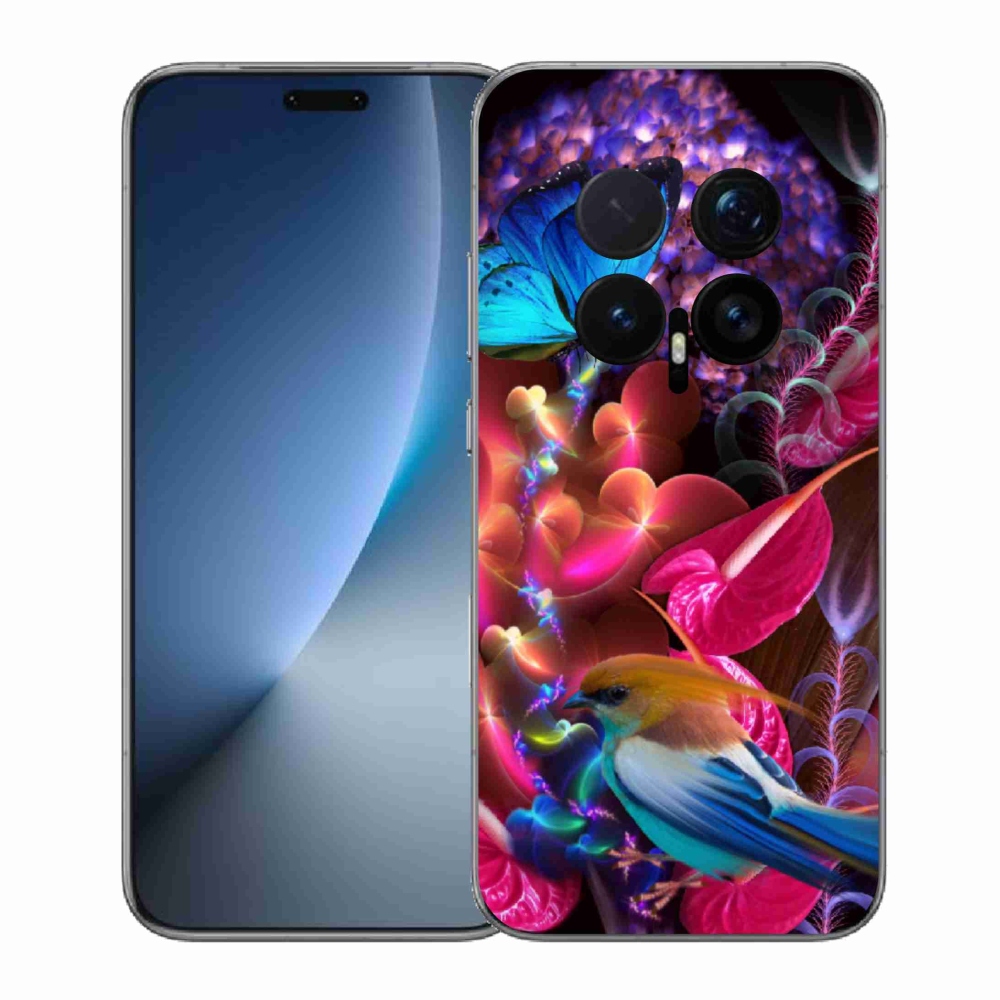 Gélový kryt mmCase na Honor Magic 8 Pro - farebné kvety