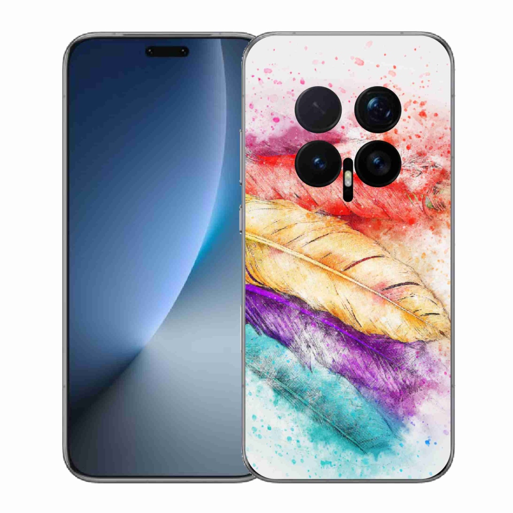 Gélový kryt mmCase na Honor Magic 8 Pro - farebné perie