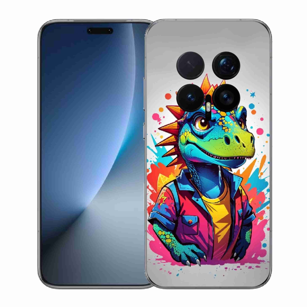 Gélový kryt mmCase na Honor Magic 8 Pro - farebný dinosaurus