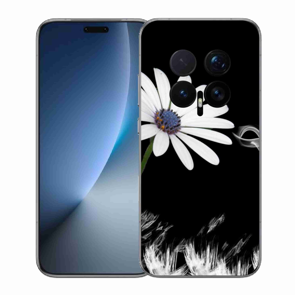 Gélový kryt mmCase na Honor Magic 8 Pro - biely kvet