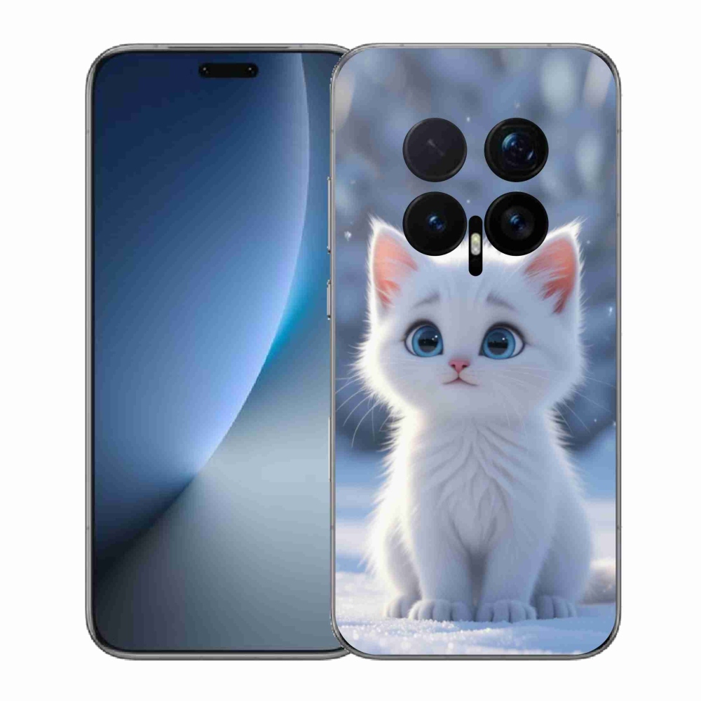Gélový kryt mmCase na Honor Magic 8 Pro - biele mačiatko 3