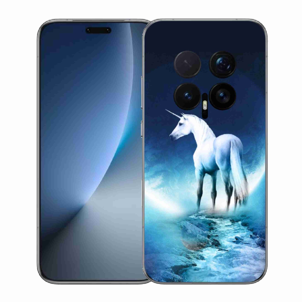 Gélový kryt mmCase na Honor Magic 8 Pro - biely jednorožec