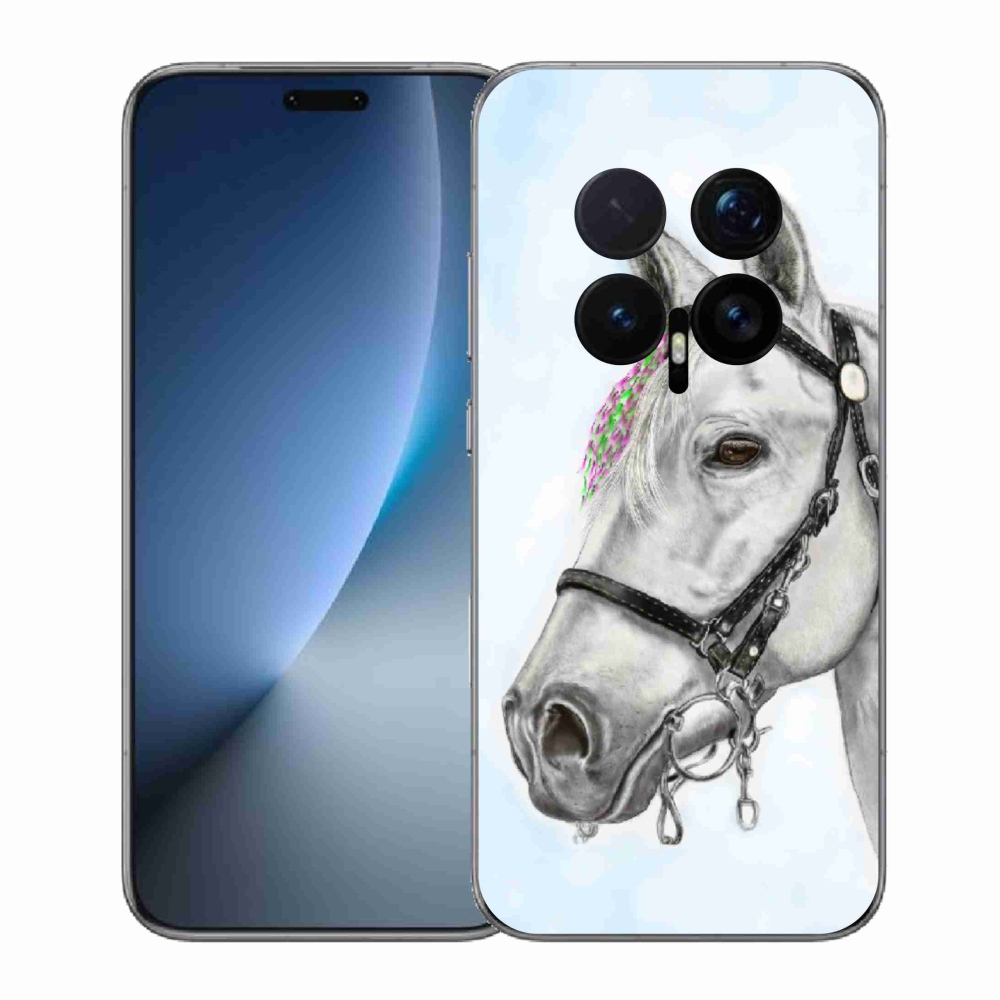Gélový kryt mmCase na Honor Magic 8 Pro - biely kôň 1