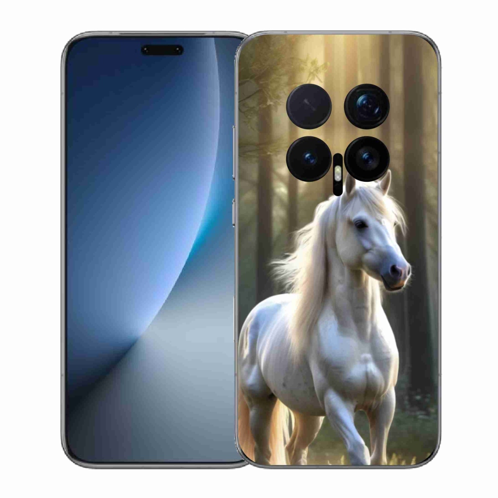 Gélový kryt mmCase na Honor Magic 8 Pro - biely kôň 3