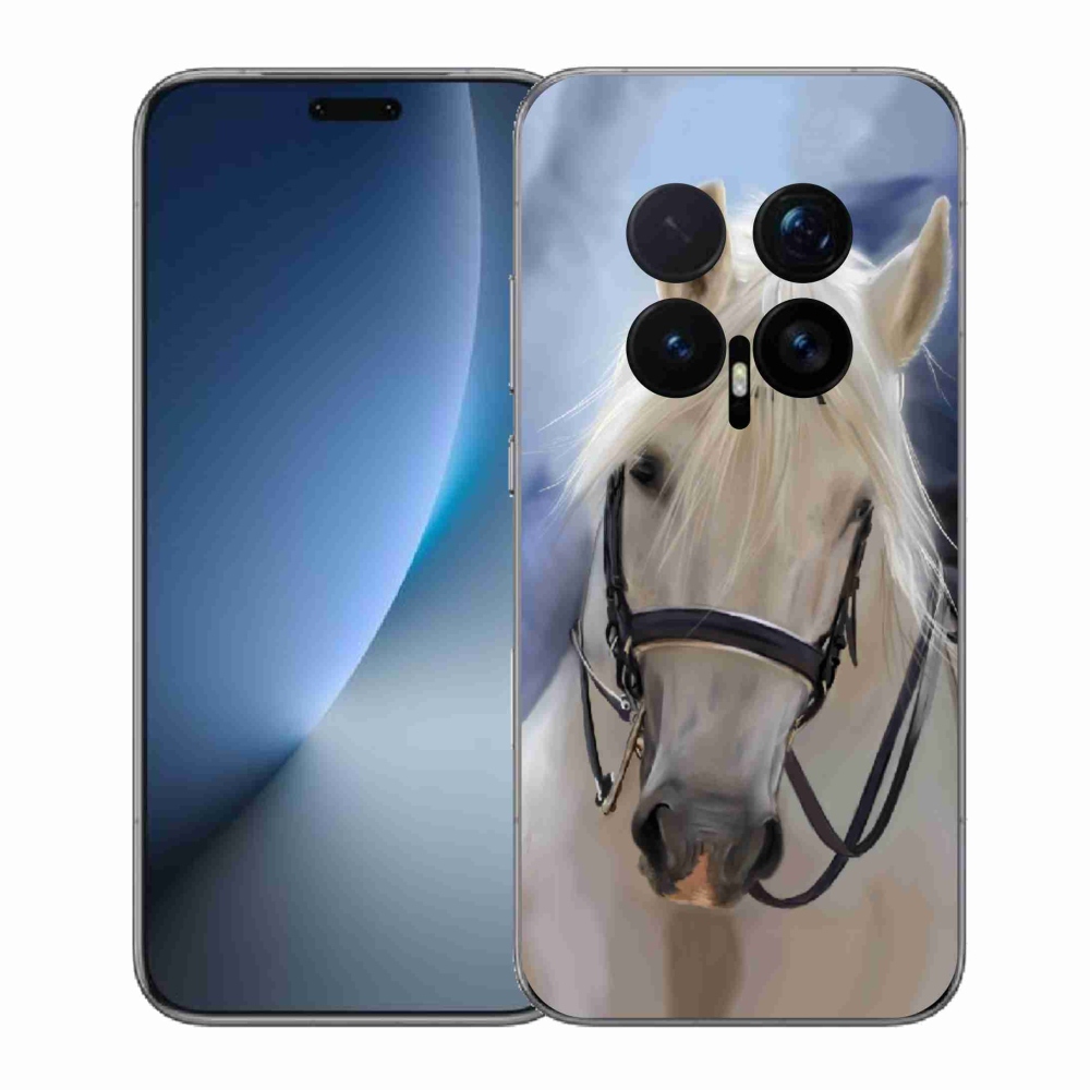 Gélový kryt mmCase na Honor Magic 8 Pro - biely kôň